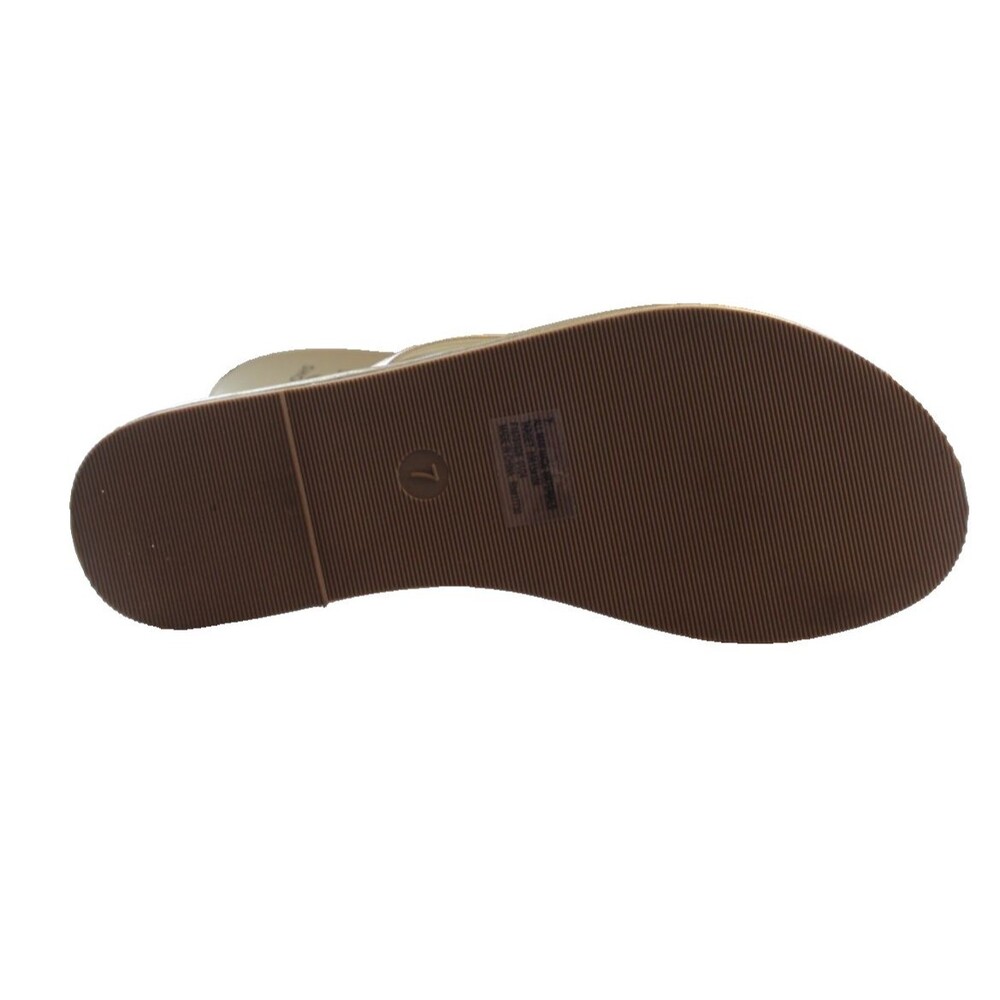 Shade Shore Gold Thong Flip Flops Womens SZ 7 - Picture 5 of 8